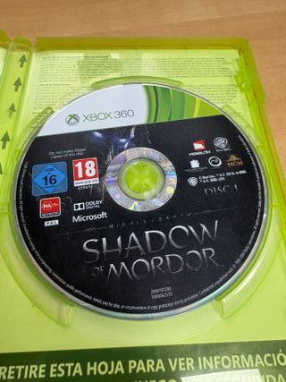 Sombras de Mordor XBOX 360