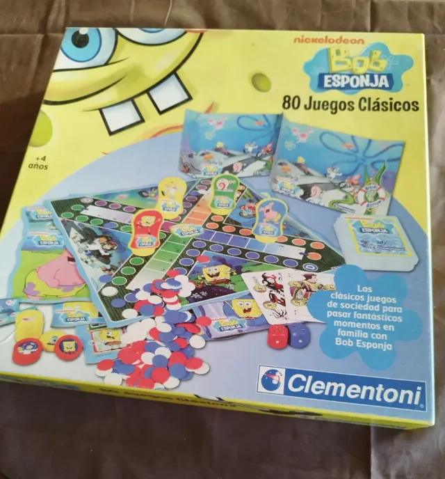 Bob Esponja: 80 Juegos Clásicos Clementoni