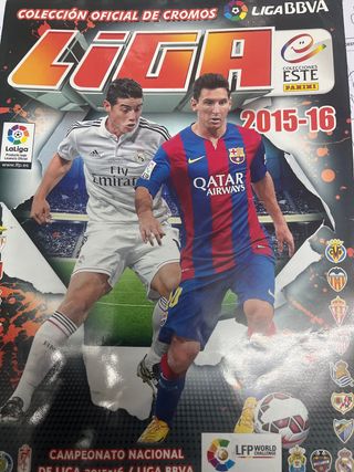 Álbum cromos Liga BBVA 2015-16 incompleto(w12)