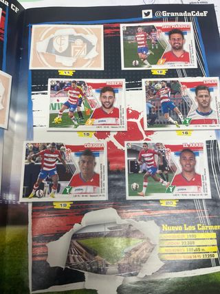 Álbum cromos Liga BBVA 2015-16 incompleto(w12)