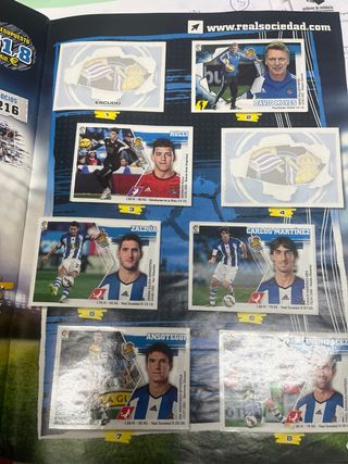 Álbum cromos Liga BBVA 2015-16 incompleto(w12)