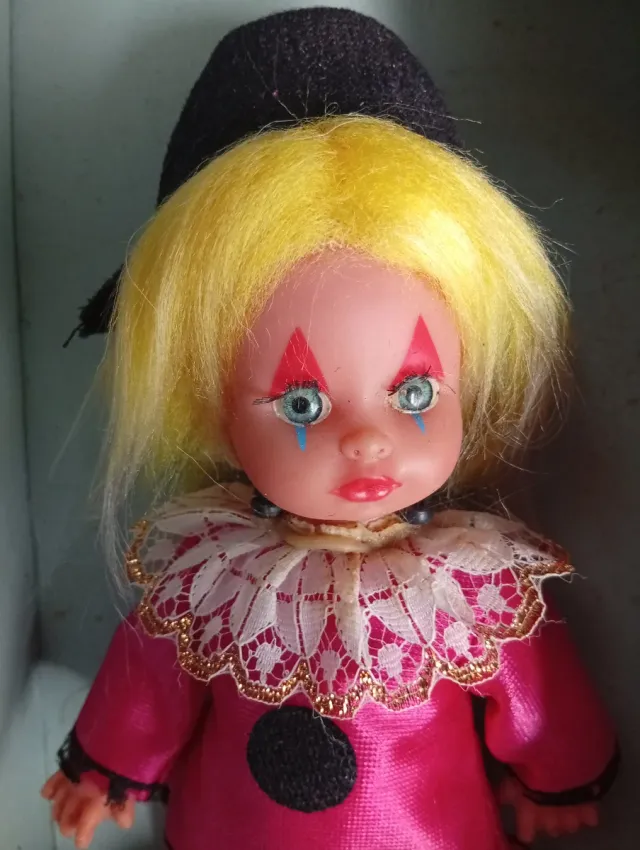 Bambola Payasin Durpe vintage anni '70