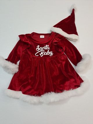 vestito Babbo Natale baby 3/6 mesi