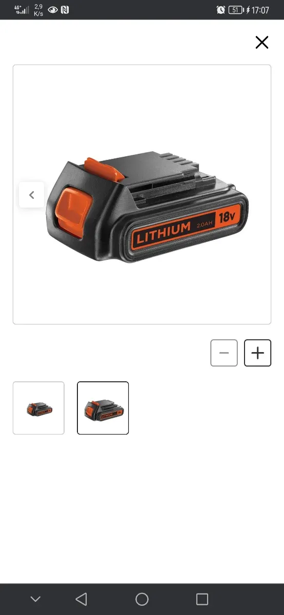2 Batterie 18V Black+Decker e Caricabatterie