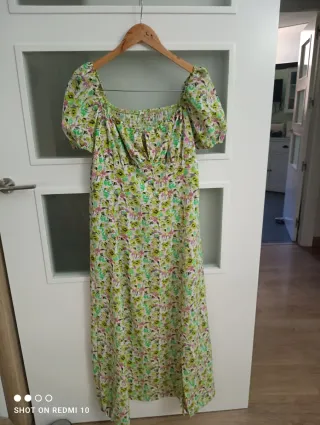 Vestido largo estampado floral verano