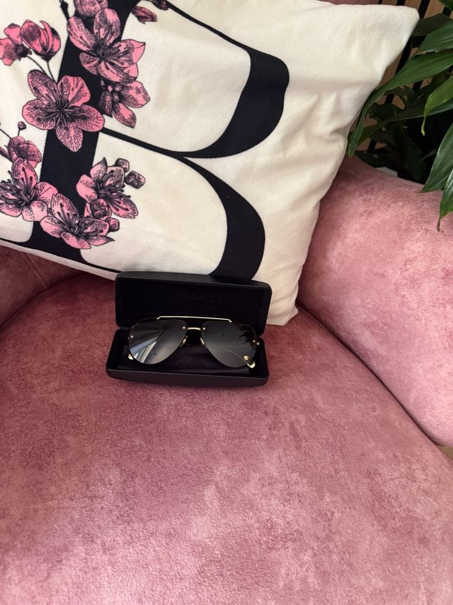 Occhiali da aviatore Versace in oro nero