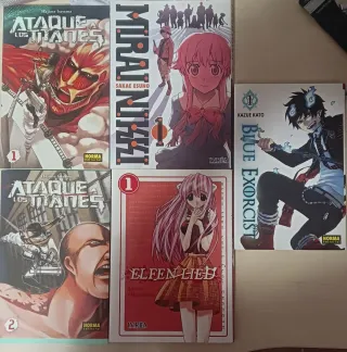 Manga Mirai Nikki, Elfen Lied...