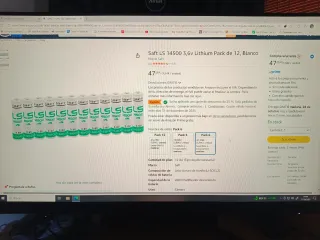 48 Pilas de Litio 3.6V 2.6A SAFT.