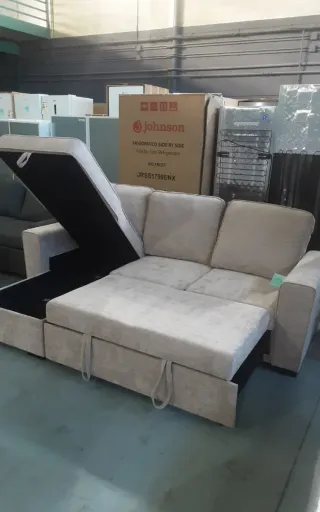 Chaiselongue beige convertible outlet desde