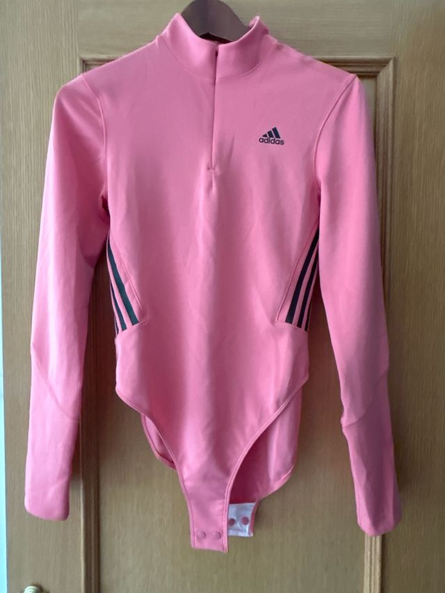 Body Adidas Rosa Manga Larga