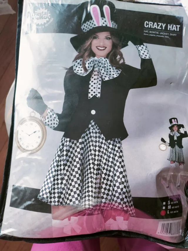 Disfraz Sombrerera Loco Talla L