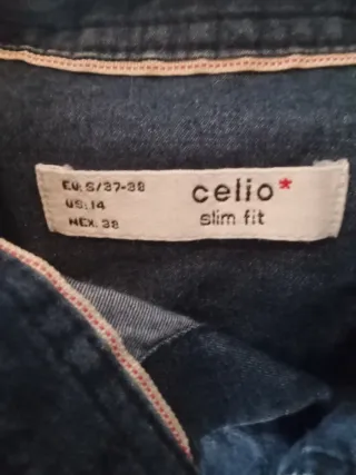 Camisa niño Celio  azul talla M