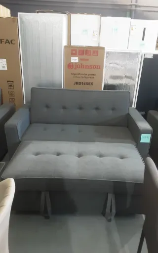 Sofá cama de 2 plazas gris económico desde