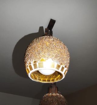 Lámpara techo 3 tulipas bohemia- vintage