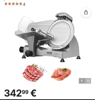 VEVOR Cortadora Eléctrica Comercial 340 W