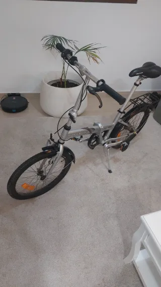 Bicicleta Plegable Yosemite Plata Biltema