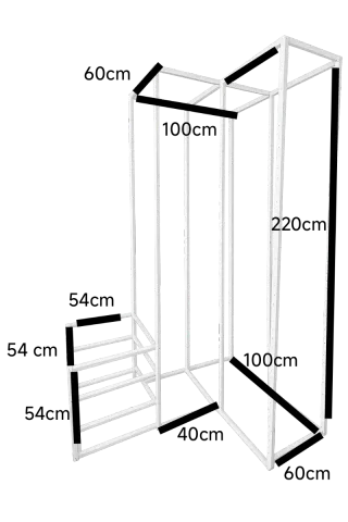 Armario y mesita de noche infantil