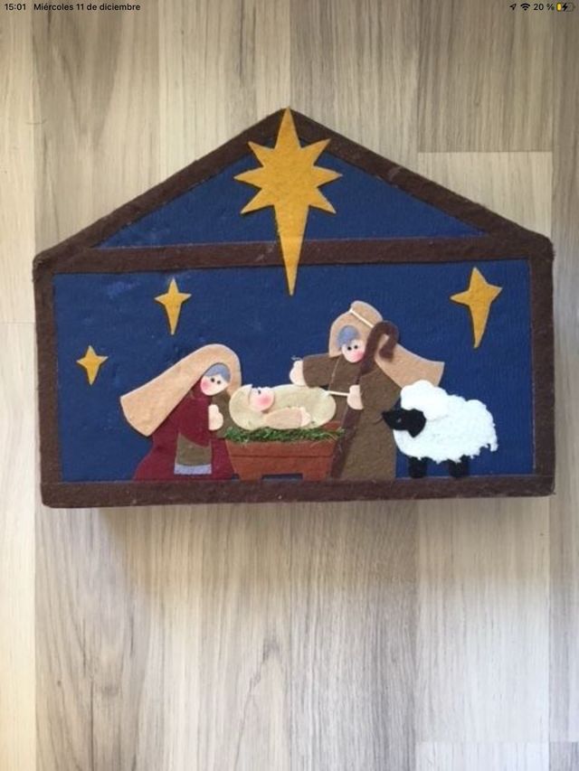 Belén navideño figuras cerámica