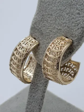 Pendientes Aro Greca Goldfilled