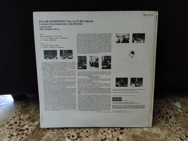 Vinilo Elgar Symphony No. 2 Decca