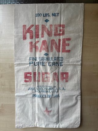 Saco vintage azúcar King Kane Cuba