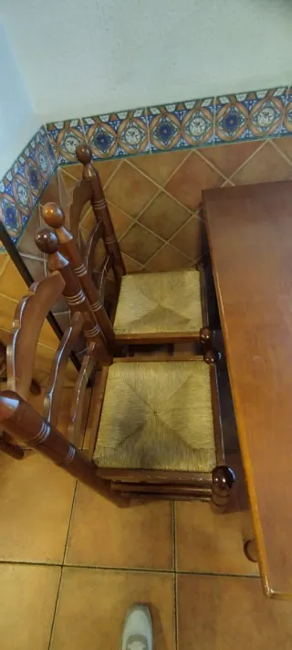 Mesa y Sillas de Madera para Restaurante