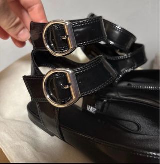 Ballerine Zara nere con cinturino