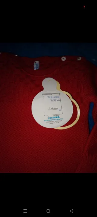 Maglioncino neonato rosso