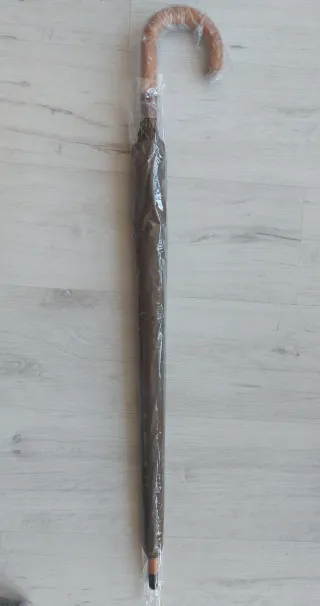 Paraguas grande Longchamp mango madera 