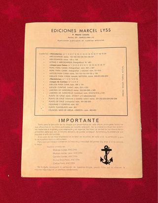 revista abecedarios para bordar. Vintage