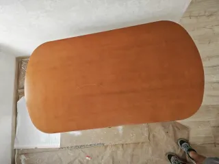 Mesa de comedor extensible de madera