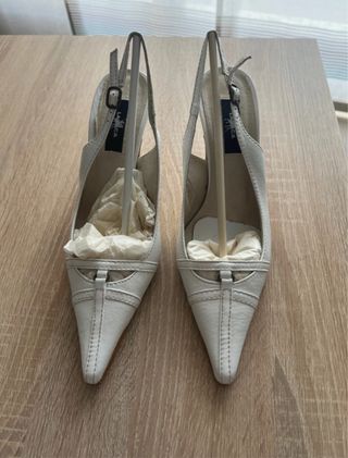 Zapatos de tacón La Jaca blancos