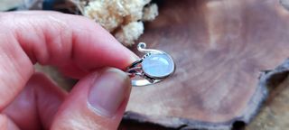 Anillo Plata Ajustable Piedra Lunar