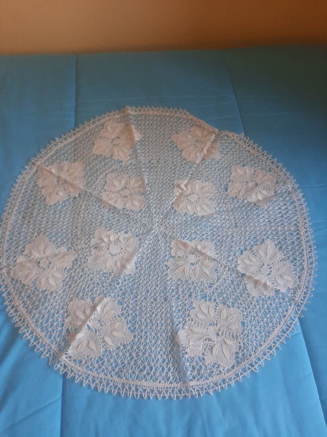 Centro de mesa encaje bolillos