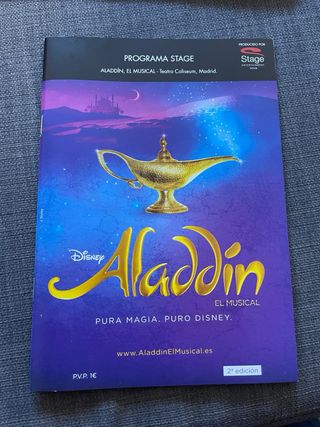 Pack exclusivo del musical Aladdín – Madrid