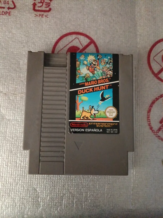 Cartucho NES Mario Bros e Duck Hunt.