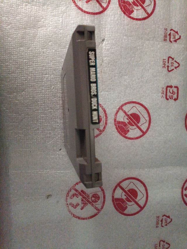 Cartucho NES Mario Bros e Duck Hunt.
