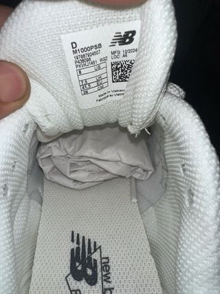 New Balance 1000 Gris Blanco Talla 41.5