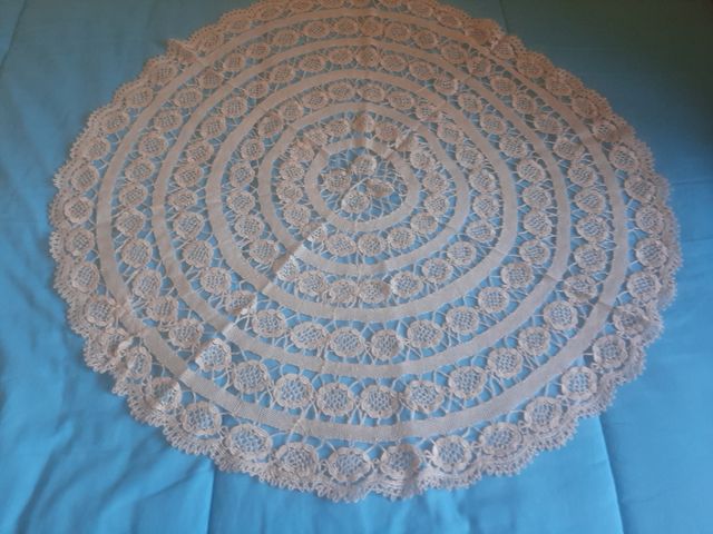 Centro de mesa encaje bolillos