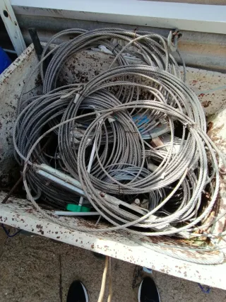 Andamio colgante Tractel Y cubas para hormigón