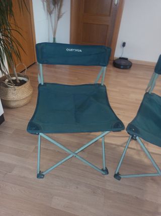 2 Sillas Plegables Quechua Verdes