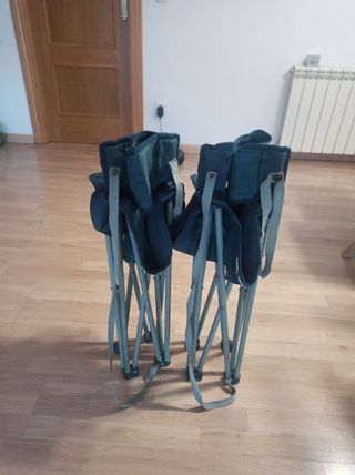 2 Sillas Plegables Quechua Verdes