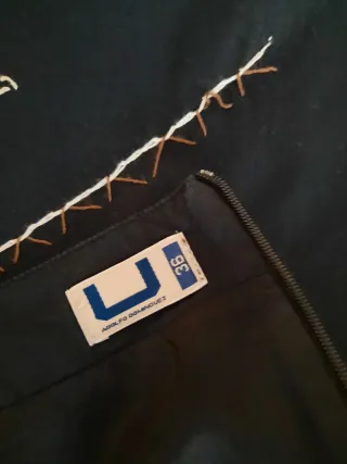 Falda Adolfo Domínguez Vintage Azul