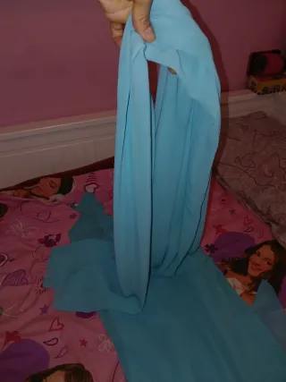 Vestido de fiesta azul turquesa