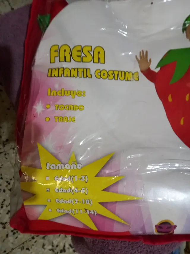 Disfraz Fresa Infantil