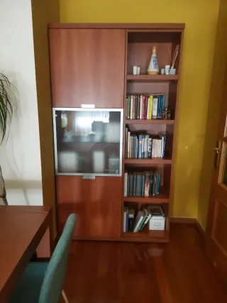 Mueble salón cerezo y mesa comedor