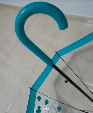 Paraguas transparente ALE-HOP con nubes