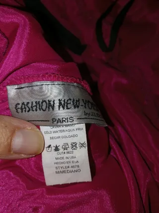 Vestido largo fiesta morado y negro