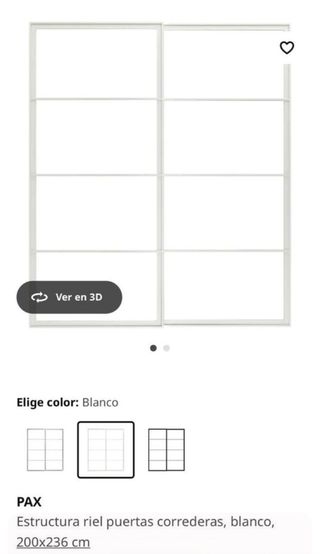 Puertas correderas de cristal negro PAX IKEA