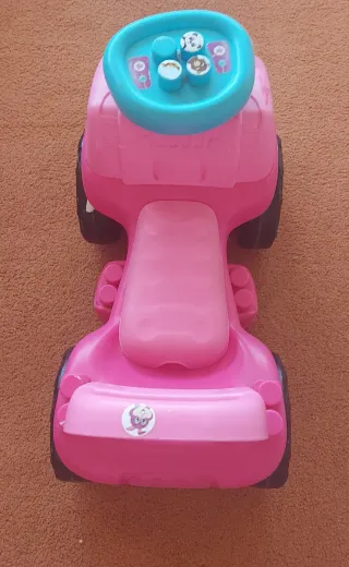 Correpasillos rosa con volante